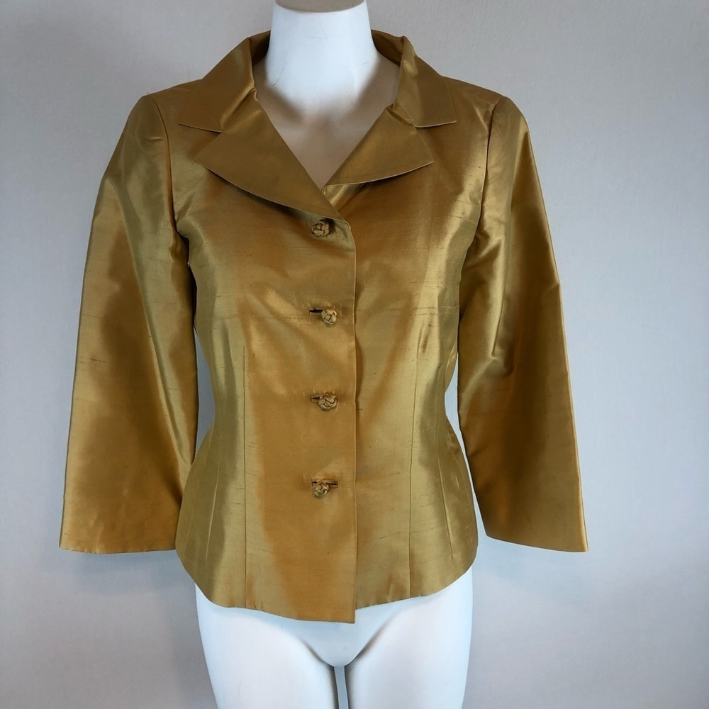 Dana Buchman 100% Silk Blazer - size 2